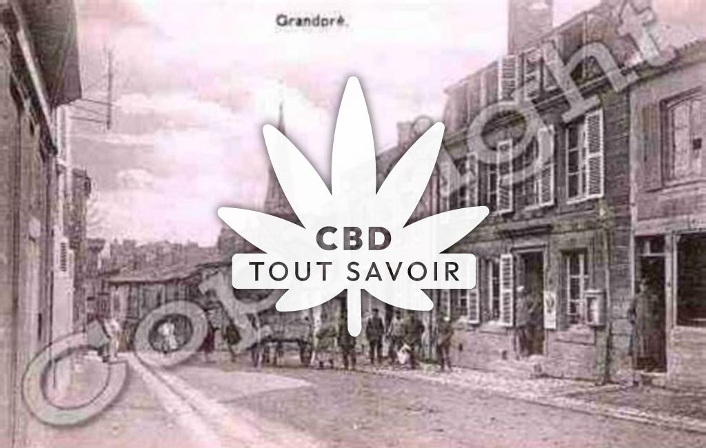 Village à Grandpre avec feuille Cannabis CBD