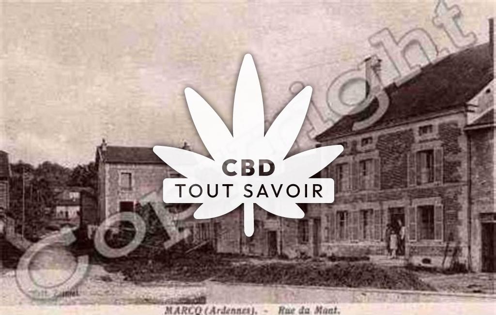 Village à Marcq avec feuille Cannabis CBD