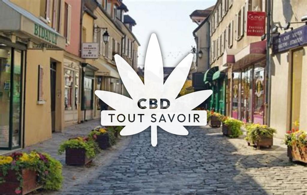 Village à Antheny avec feuille Cannabis CBD