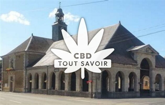 Village à Auvillers-les-Forges avec feuille Cannabis CBD