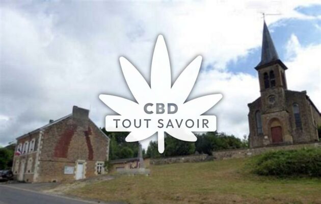 Village à Etalle avec feuille Cannabis CBD