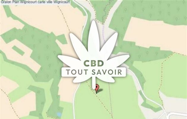 Village à Wignicourt avec feuille Cannabis CBD