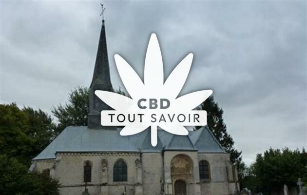 Village à Doux avec feuille Cannabis CBD