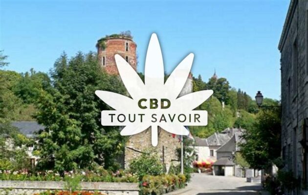 Village à Hierges avec feuille Cannabis CBD