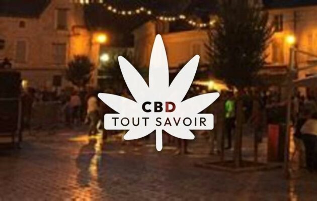 Village à Saint-Aignan avec feuille Cannabis CBD