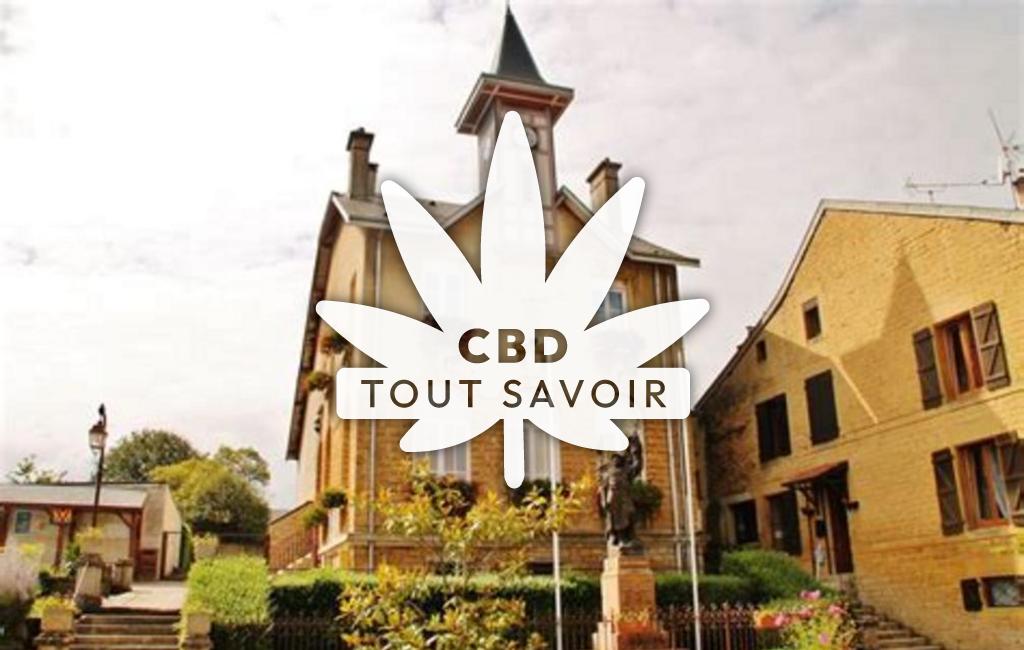 Village à Villers-sur-Bar avec feuille Cannabis CBD