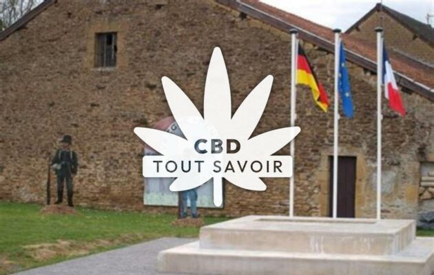 Village à Vrigne-Meuse avec feuille Cannabis CBD