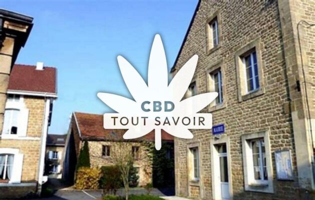 Village à La-Ferte-sur-Chiers avec feuille Cannabis CBD