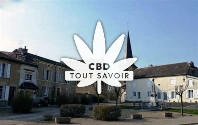 Village à Margut avec feuille Cannabis CBD