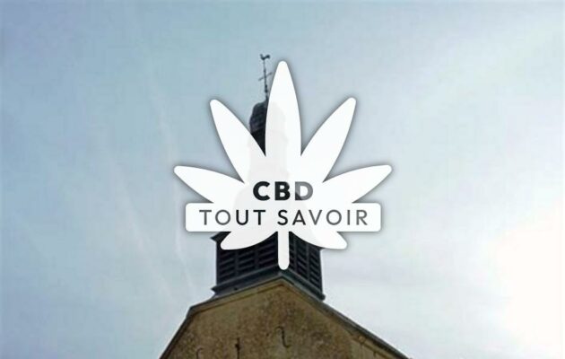 Village à Signy-Montlibert avec feuille Cannabis CBD