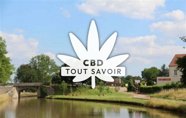 Village à Tannay avec feuille Cannabis CBD