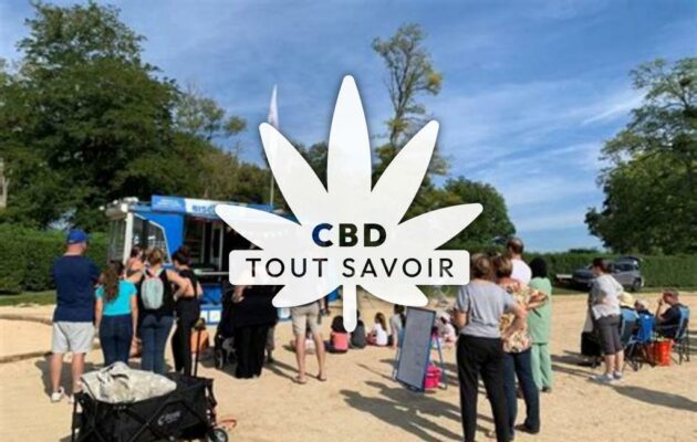 Village à Bairon-Et-Ses-Environs avec feuille Cannabis CBD