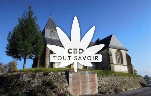 Village à Mont-Saint-Martin avec feuille Cannabis CBD