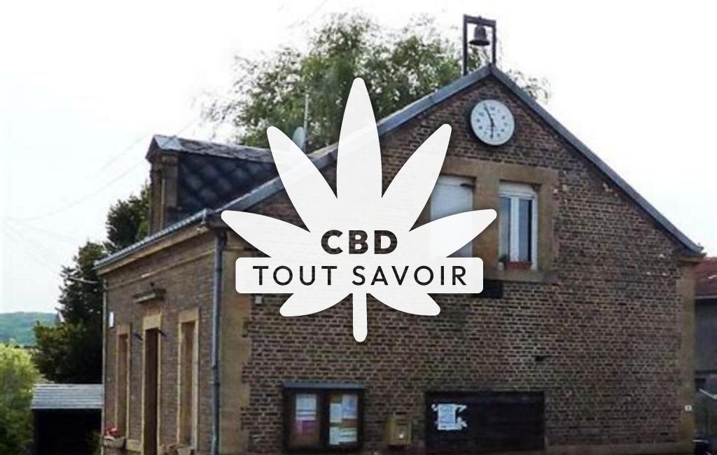 Village à Noirval avec feuille Cannabis CBD