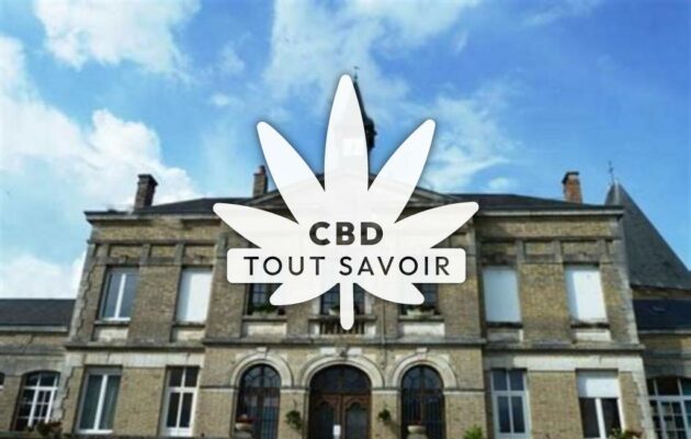 Village à Voncq avec feuille Cannabis CBD