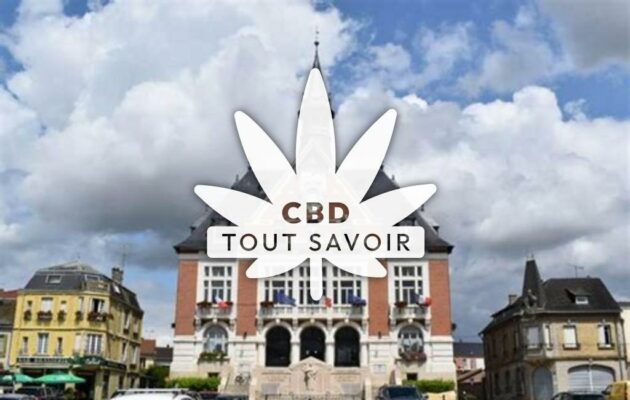 Village à Vouziers avec feuille Cannabis CBD