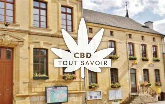 Village à Boulzicourt avec feuille Cannabis CBD