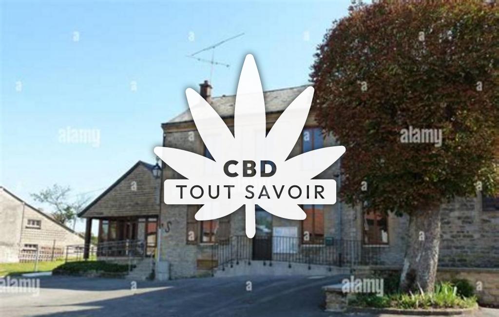 Village à Baalons avec feuille Cannabis CBD