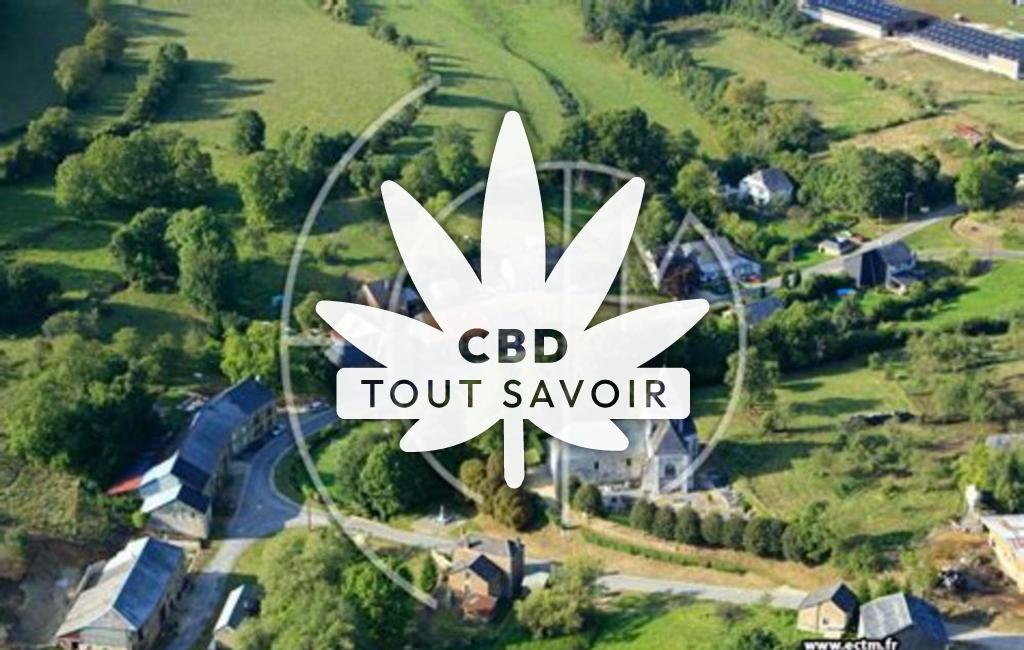 Village à Hagnicourt avec feuille Cannabis CBD