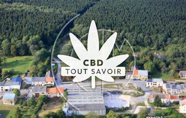 Village à Touligny avec feuille Cannabis CBD