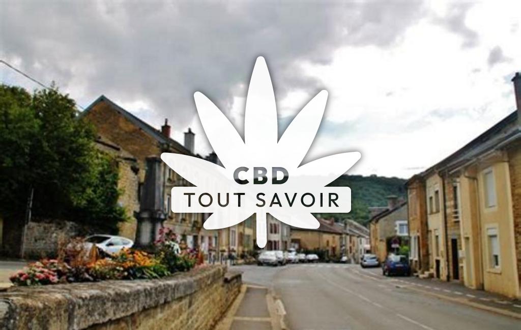 Village à Angecourt avec feuille Cannabis CBD