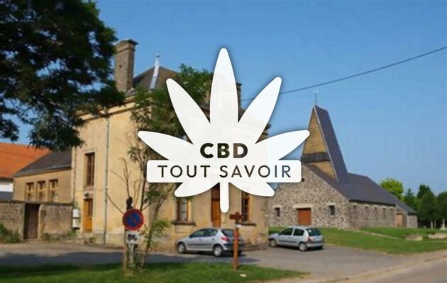 Village à La-Neuville-A-Maire avec feuille Cannabis CBD