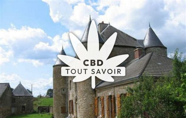 Village à Maisoncelle-Et-Villers avec feuille Cannabis CBD