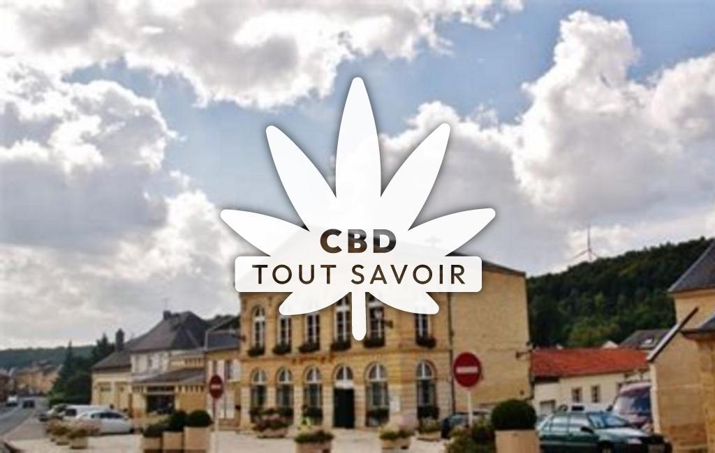 Village à Raucourt-Et-Flaba avec feuille Cannabis CBD