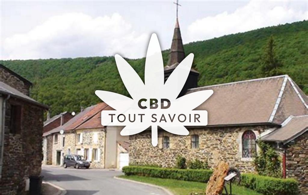 Village à Anchamps avec feuille Cannabis CBD