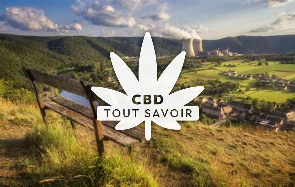 Village à Chooz avec feuille Cannabis CBD