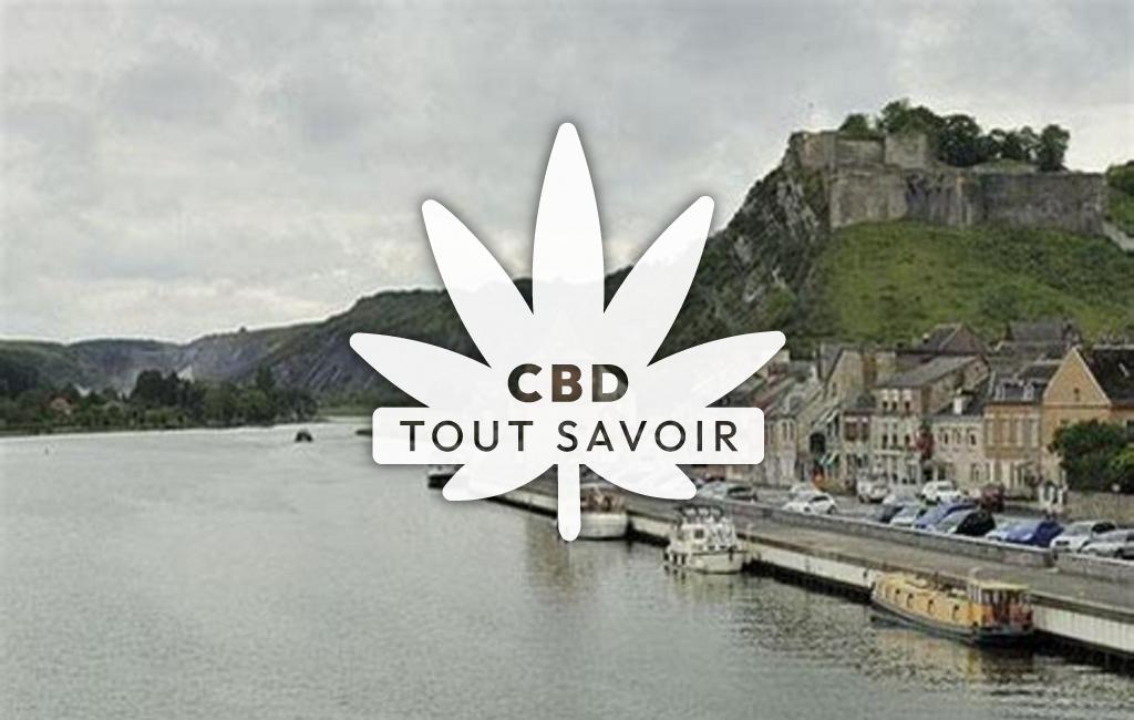 Village à Ham-sur-Meuse avec feuille Cannabis CBD