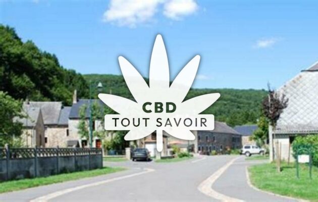 Village à Landrichamps avec feuille Cannabis CBD