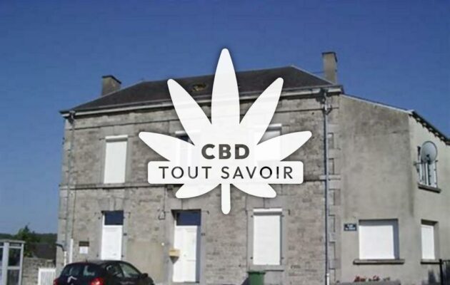 Village à Rancennes avec feuille Cannabis CBD