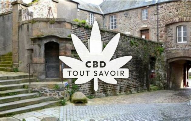 Village à La-Grandville avec feuille Cannabis CBD