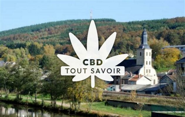 Village à Nouzonville avec feuille Cannabis CBD