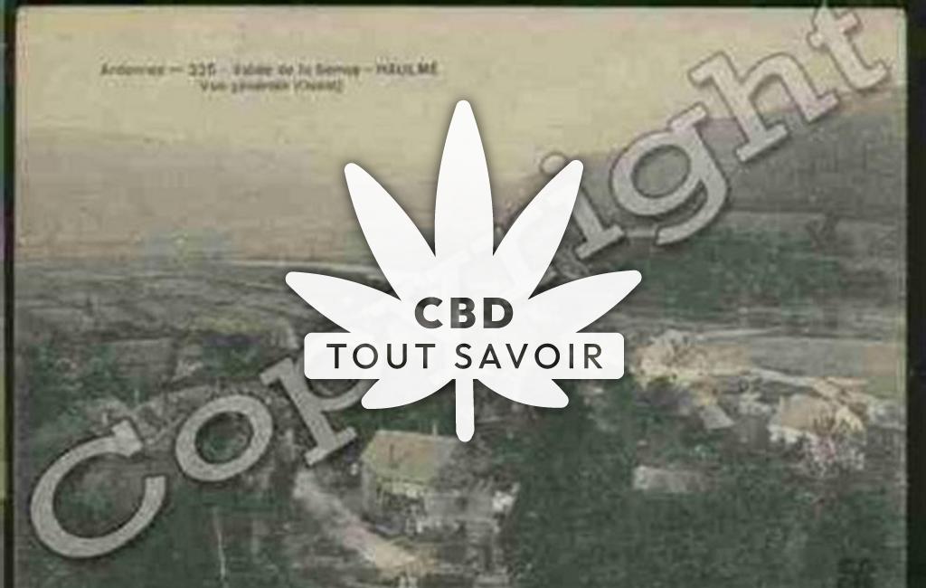 Village à Haulme avec feuille Cannabis CBD