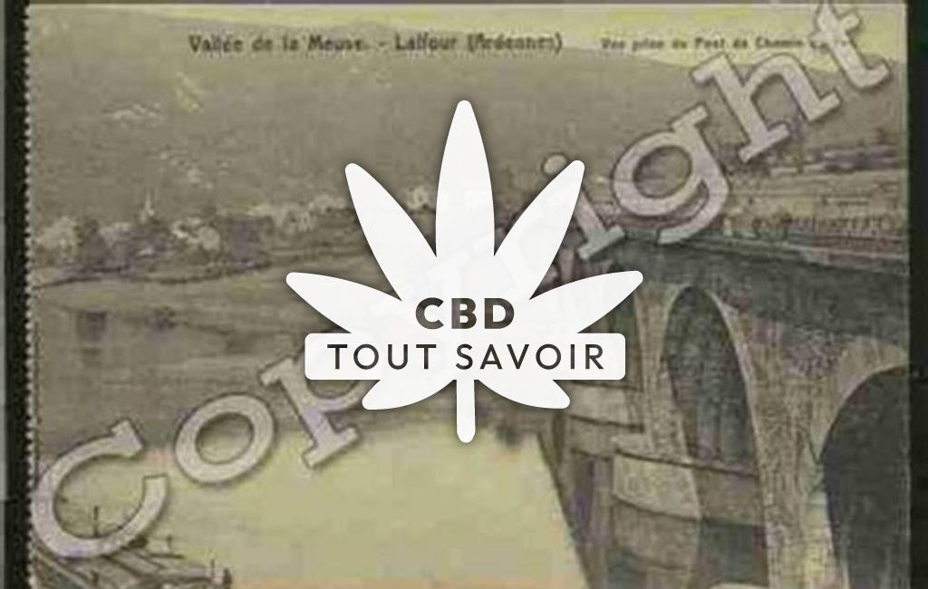 Village à Laifour avec feuille Cannabis CBD