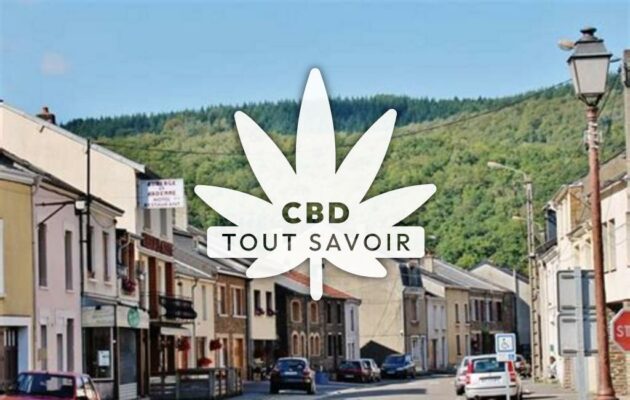 Village à Les-Hautes-Rivieres avec feuille Cannabis CBD