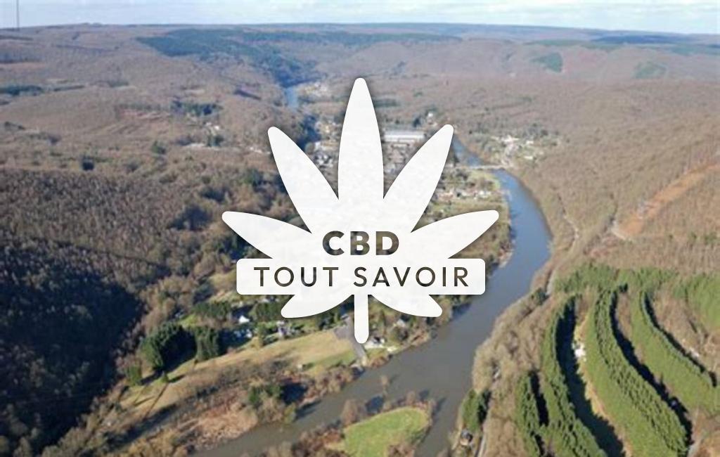 Village à Thilay avec feuille Cannabis CBD