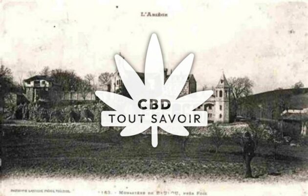 Village à Baulou avec feuille Cannabis CBD