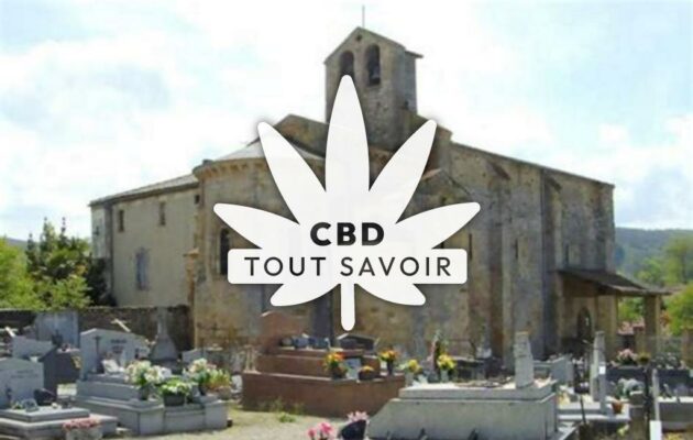 Village à Saint-Jean-de-Verges avec feuille Cannabis CBD