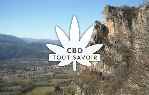 Village à Soula avec feuille Cannabis CBD