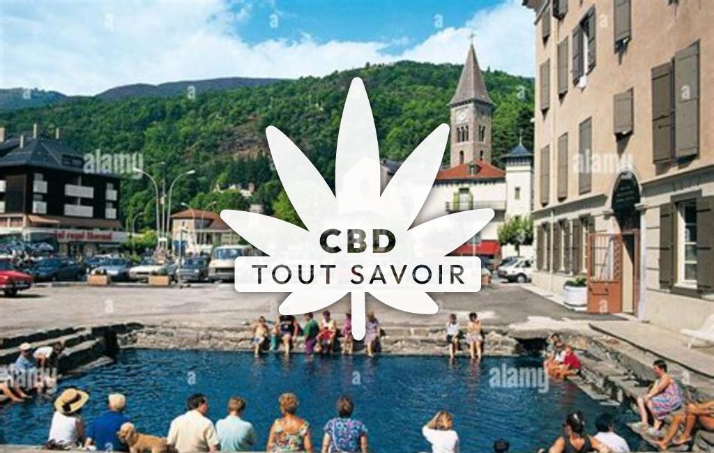 Village à Ax-les-Thermes avec feuille Cannabis CBD