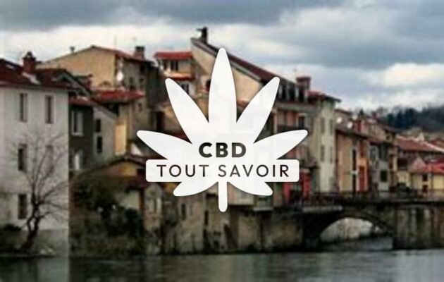 Village à Savignac-les-Ormeaux avec feuille Cannabis CBD