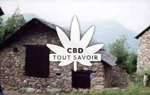 Village à Orus avec feuille Cannabis CBD