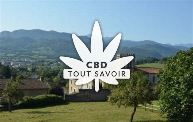 Village à Tourtouse avec feuille Cannabis CBD