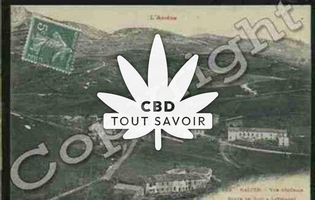 Village à Nalzen avec feuille Cannabis CBD