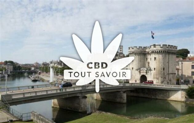 Village à Chateau-Verdun avec feuille Cannabis CBD