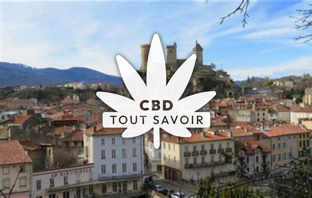 Village à Pech avec feuille Cannabis CBD