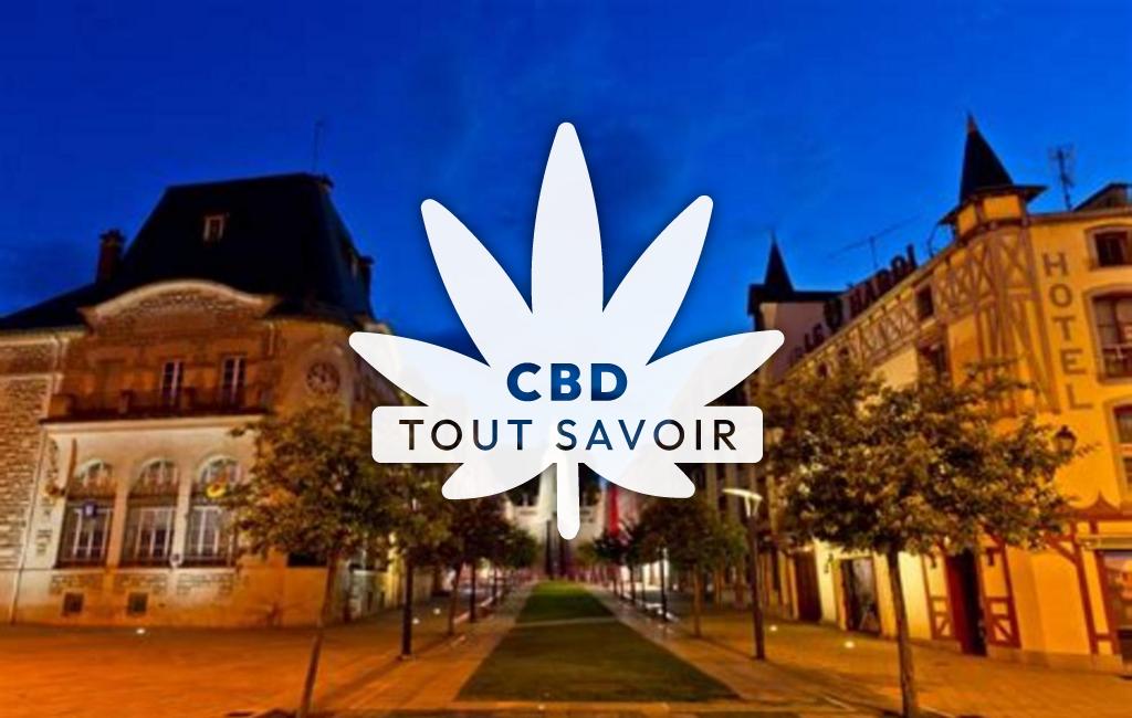 Village à Verdun avec feuille Cannabis CBD